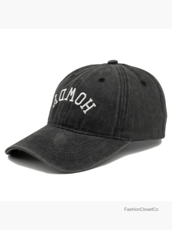Vintage Washed Cotton Baseball Cap Embroidered Funny Sayings Adjustable Unisex